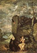 Diego Velazquez Saint Anthony Abbot Saint Paul the Hermit oil painting artist